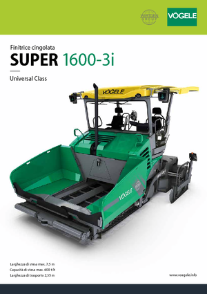 Гусеничні асфальтоукладачі Vögele Super 1600-3i