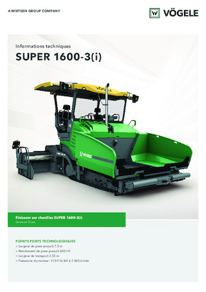 Гусеничні асфальтоукладачі Vögele Super 1600-3i