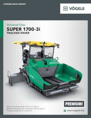 Гусеничні асфальтоукладачі Vögele Super 1700-3i