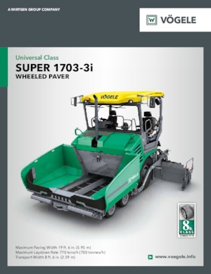 Гусеничні асфальтоукладачі Vögele Super 1703-3i