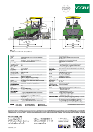 Гусеничні асфальтоукладачі Vögele Super 1800-2