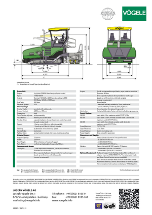 Гусеничні асфальтоукладачі Vögele Super 1800-2