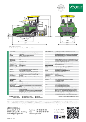 Гусеничні асфальтоукладачі Vögele Super 1800-2