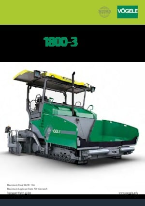 Гусеничні асфальтоукладачі Vögele SUPER 1800-3