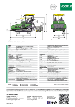 Гусеничні асфальтоукладачі Vögele Super 1900-2
