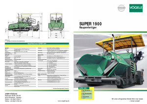 Гусеничні асфальтоукладачі Vögele Super 1900