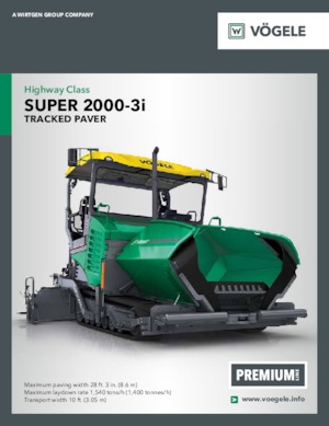 Гусеничні асфальтоукладачі Vögele Super 2000-3i