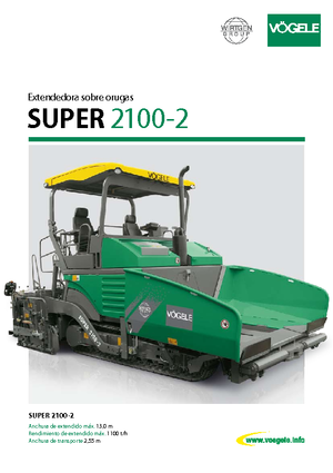 Гусеничні асфальтоукладачі Vögele Super 2100-2