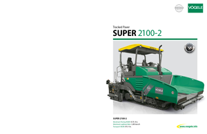 Гусеничні асфальтоукладачі Vögele Super 2100-2