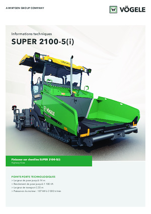 Гусеничні асфальтоукладачі Vögele Super 2100-5i