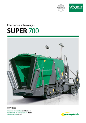 Гусеничні асфальтоукладачі Vögele Super 700