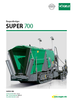 Гусеничні асфальтоукладачі Vögele Super 700