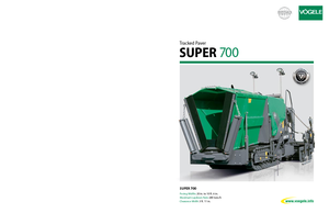 Гусеничні асфальтоукладачі Vögele Super 700