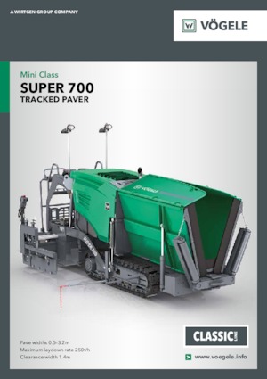 Гусеничні асфальтоукладачі Vögele Super 700