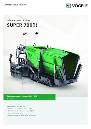 Гусеничні асфальтоукладачі Vögele Super 700i