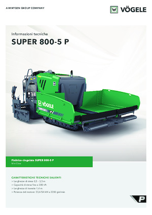 Гусеничні асфальтоукладачі Vögele SUPER 800-5 P