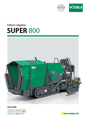 Гусеничні асфальтоукладачі Vögele Super 800