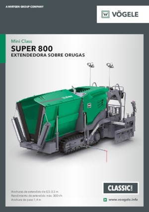 Гусеничні асфальтоукладачі Vögele Super 800