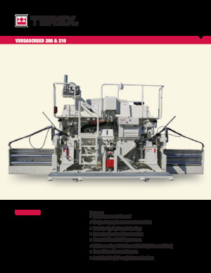 Гусеничні асфальтоукладачі Terex VersaScreed 210