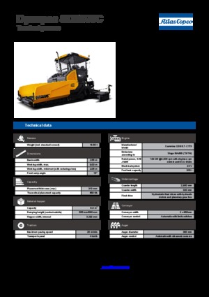 Гусеничні асфальтоукладачі Dynapac SD 2500 C