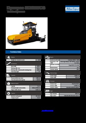Гусеничні асфальтоукладачі Dynapac SD 2550 CS
