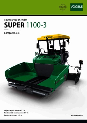 Гусеничні асфальтоукладачі Vögele Super 1100-3