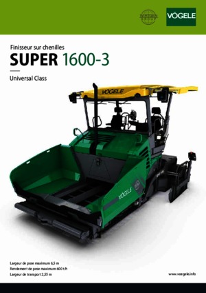 Гусеничні асфальтоукладачі Vögele Super 1600-3