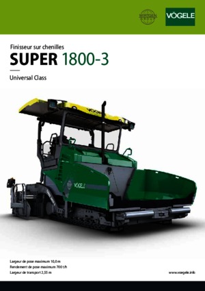Гусеничні асфальтоукладачі Vögele Super 1800-3