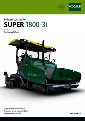 Гусеничні асфальтоукладачі Vögele Super 1800-3i