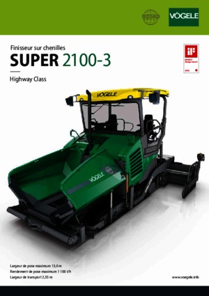 Гусеничні асфальтоукладачі Vögele Super 2100-3