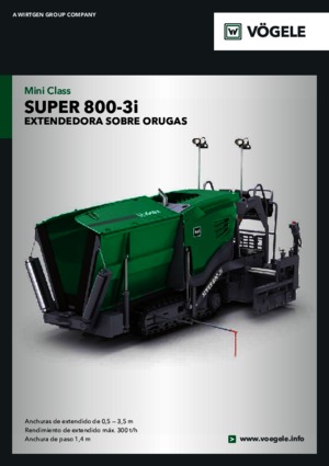 Гусеничні асфальтоукладачі Vögele Super 800-3i