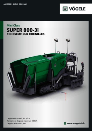 Гусеничні асфальтоукладачі Vögele Super 800-3i