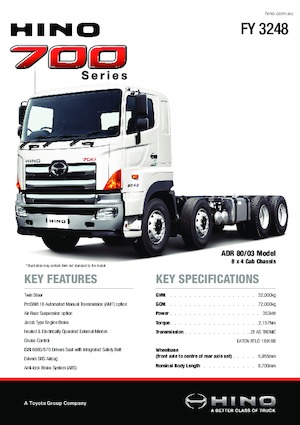 Тягачі Hino 700 FY 3248 8x4