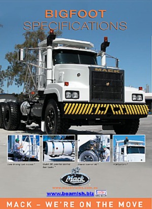 Тягачі Mack BIGFOOT CA65 Caterpillar C16 6x4