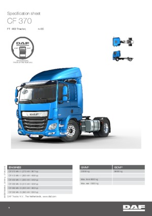 Тягачі DAF CF 340 FT SLEEPER CAB