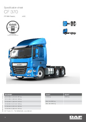 Тягачі DAF CF 480 FTT SLEEPER CAB