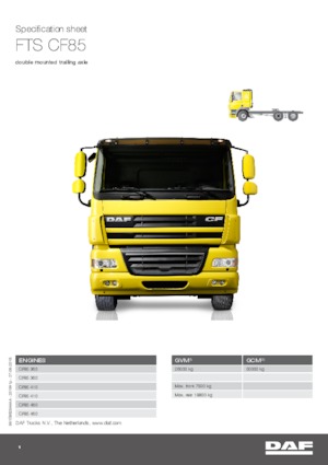 Тягачі DAF CF 85.460 FTS SLEEPER CAB