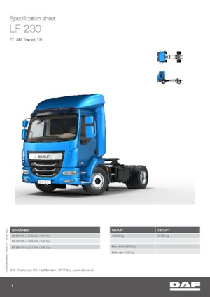 Тягачі DAF LF 230 FT 13t