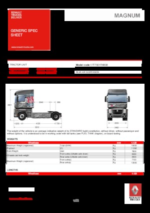 Тягачі Renault MAGNUM 520.19 4X2 T E5 - ROUTE 66