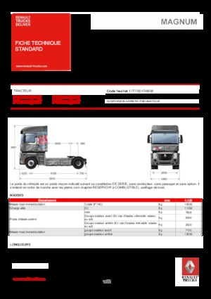 Тягачі Renault MAGNUM 520.19 4X2 T E5 - ROUTE 66