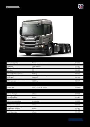 Тягачі Scania P 220 A6x2NA