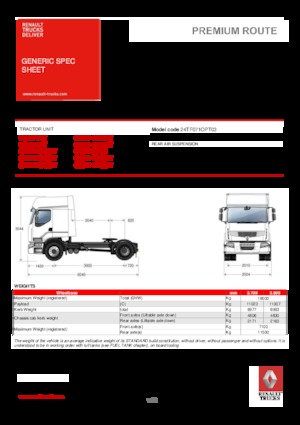 Тягачі Renault PREMIUM 430.19 4X2 LD T OPTIFUEL