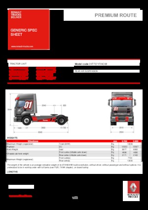 Тягачі Renault PREMIUM 460.19 4X2 LD T TRUCK RACING