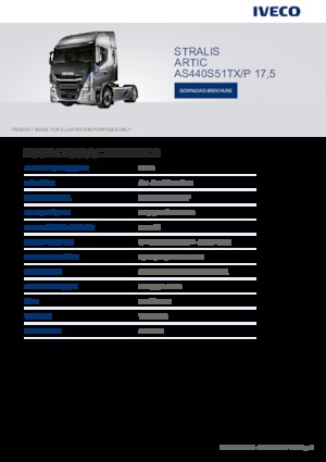 Тягачі Iveco STRALIS ARTIC AS440S51TX/P 17,5