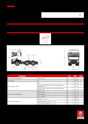 Тягачі Renault T 430 T6x2 PUSHER E6