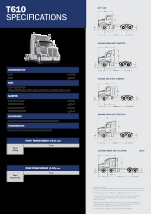 Тягачі Kenworth T610 Day Cab MX 15 6x4