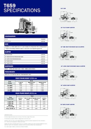 Тягачі Kenworth T656 50” Aero roof X15 8x6