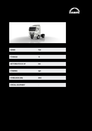 Тягачі MAN TGX 18.540