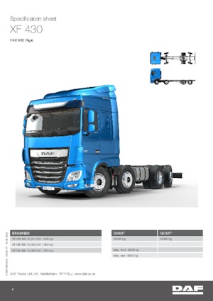 стійке шасі DAF XF 430 FAX