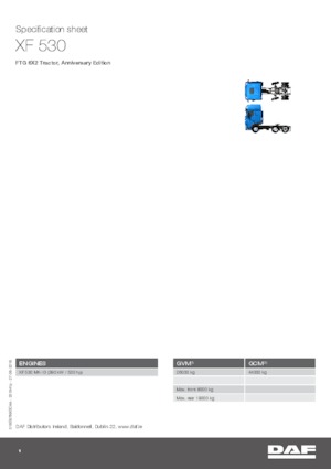Тягачі DAF XF 530 FTG , Anniversary Edition SSC